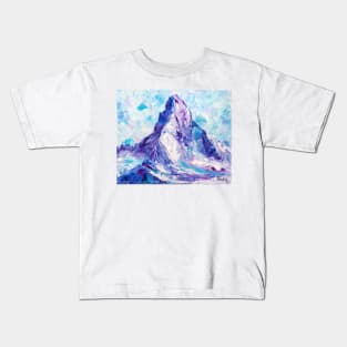 Matterhorn In Blue Kids T-Shirt